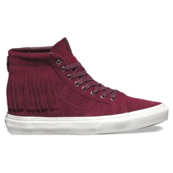 VANS Sk8 Hi Moc (Suede) Port Royale Burgundy